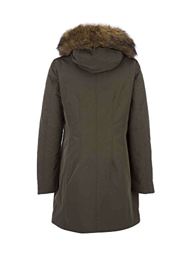 Geox Woman Jacket, Parka para Mujer, Verde (Dark Military F3450), 42 (Talla Fabricante: 48)