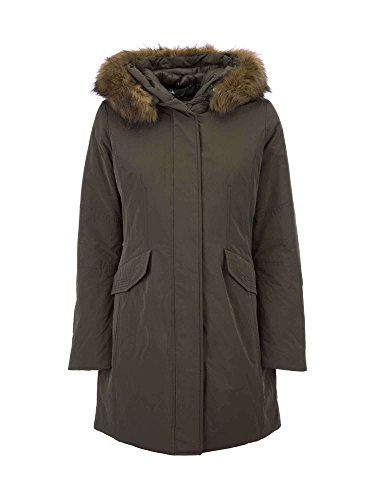 Geox Woman Jacket, Parka para Mujer, Verde (Dark Military F3450), 42 (Talla Fabricante: 48)