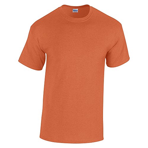 Gildan - Camiseta básica de manga corta Modelo Heavy Cotton para hombre - 100% algodón gordo (Extra Grande (XL)/Rosa chicle)