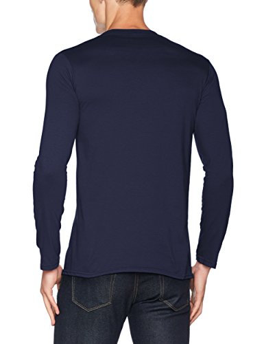 Gildan Soft Style L, Camiseta para Hombre, Azul (Marino), Small