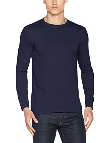 Gildan Soft Style L, Camiseta para Hombre, Azul (Marino), Small