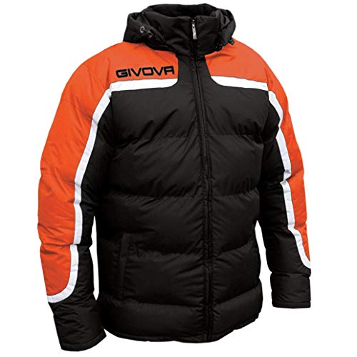 Givova, chaqueta antartide, negro/noranja fluo, L