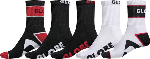 Globe GB70919066 Calcetines, Unisex, Rojo, Talla Única