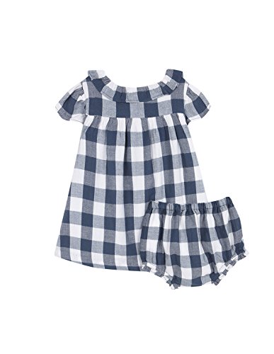 Gocco Vestido Cuadro Vichy, Verde (Verde Petroleo Vs), 18-24 Meses para Bebés