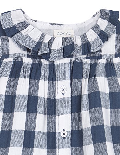 Gocco Vestido Cuadro Vichy, Verde (Verde Petroleo Vs), 18-24 Meses para Bebés
