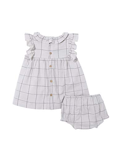 Gocco Vestido Cuadros, Marrón (Arena S07vvtca301sa), 74 (Tamaño del Fabricante: T: 9/12) para Bebés