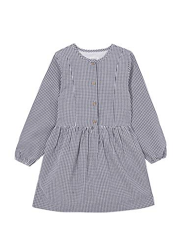 Gocco Vestido Vichy SEERSUKER Dress, Gris Oscuro, 43864 para Niñas