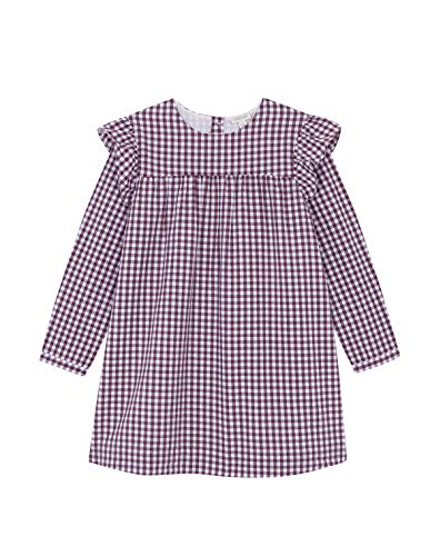 Gocco Vestido Vichy Volantes Berenjena Dress, 43957 para Niñas