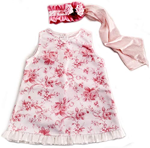 Godettia Vestidos para Bebes de 2 años | para Ceremonias y Ocasiones Informales | Vestido de Niña + Tocado Hecho en España