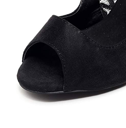 Goettin Latin Dance Hall Punta Abierta Sexy Modelo Fiesta Tango Zapatos 10 cm Tacones Altos