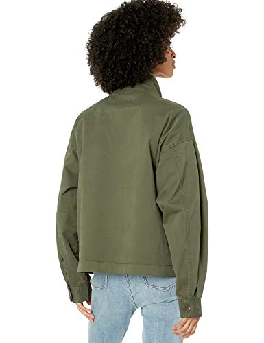 Goodthreads Cropped Utility Jacket Outerwear-Jackets, Verde Oscuro, US S (EU S - M)