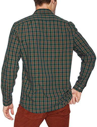 Goodthreads MGT250002, Camiseta para Hombre, Verde (green/burgundy plaid), S