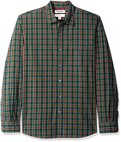 Goodthreads MGT250002, Camiseta para Hombre, Verde (green/burgundy plaid), S