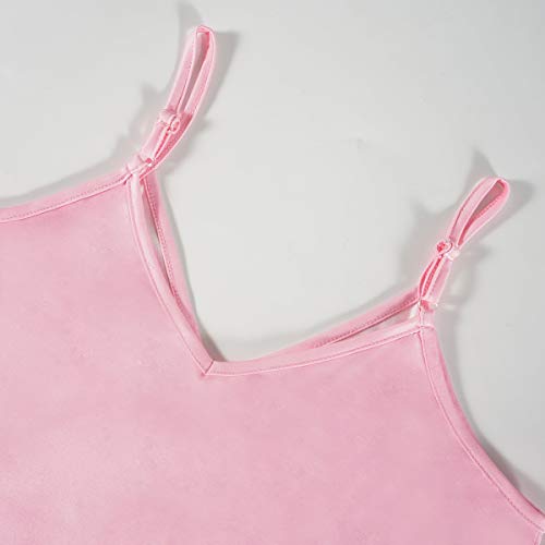 GOSO Pijama de satén para Mujer con Sin Mangas y Cortos Pantalones Ropa de Dormir Conjuntos Pijama para Mujer de salón Suave