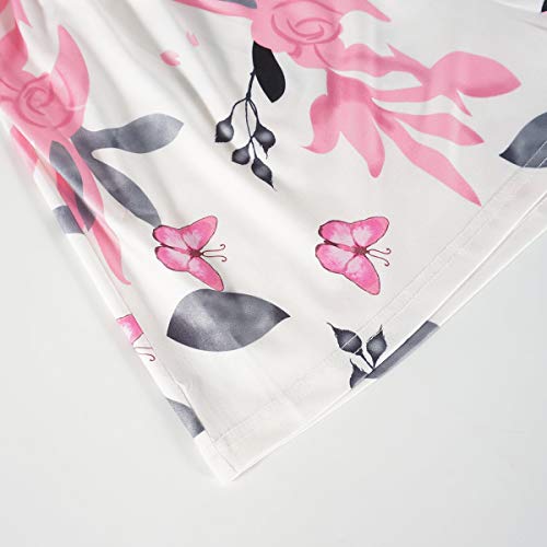 GOSO Pijama de satén para Mujer con Sin Mangas y Cortos Pantalones Ropa de Dormir Conjuntos Pijama para Mujer de salón Suave