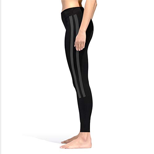 GoVIA Leggins para Damas Pantalones Deportivos Largos para Training Running Yoga Fitness Transpirables con Cintura Alta 4138 Gris S/M