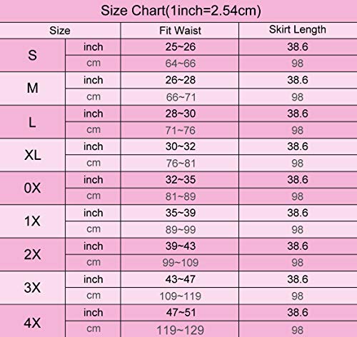 GRACE KARIN Enaguas Mujer Vintage Cancán Rockabilly Larga Negro 1# 1X