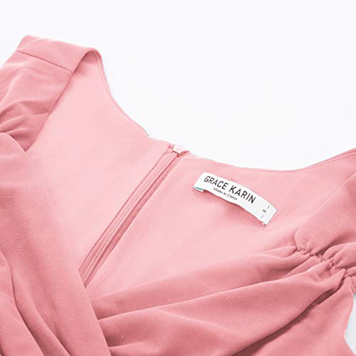 GRACE KARIN Mujer Vestido Corto Elegante para Fiesta Cóctel M CL010698-10