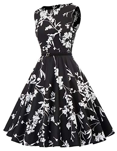 GRACE KARIN Mujer Vestido de Coctel Vintage Rockabilly Pin up Vintage L CL6086-70