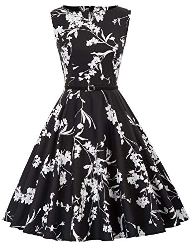 GRACE KARIN Mujer Vestido de Coctel Vintage Rockabilly Pin up Vintage L CL6086-70