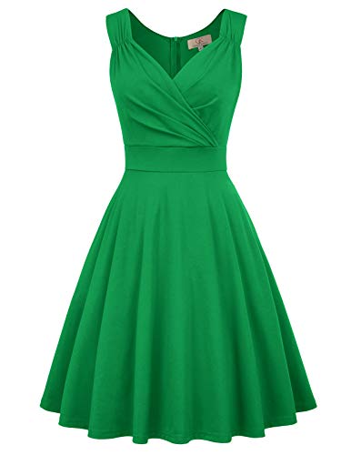 GRACE KARIN Mujer Vestido Elegante Años 50 Vestido de Mujeres Rockabilly Clásico L CL010698-4