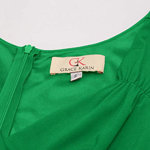 GRACE KARIN Mujer Vestido Elegante Años 50 Vestido de Mujeres Rockabilly Clásico L CL010698-4