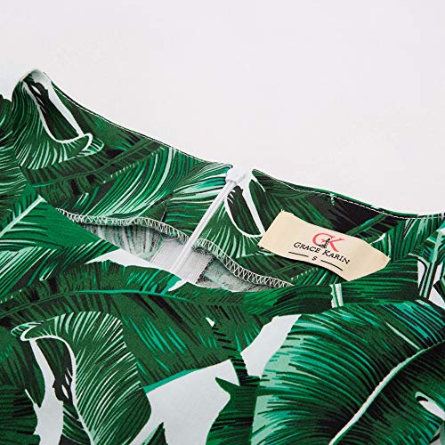 GRACE KARIN Mujer Vestido Estampado de Fiesta Corto Vestido de Coctel S CL6086-66