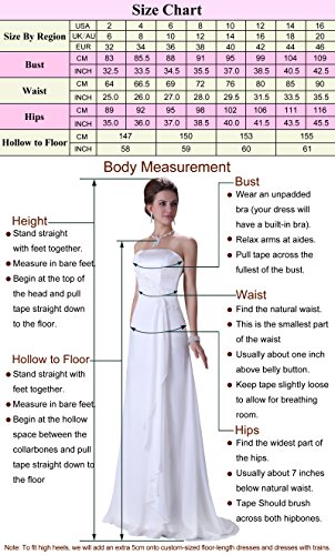 GRACE KARIN Vestidos Púrpuras Elegante para Boda Cuello Barco V Espalda Talla 34