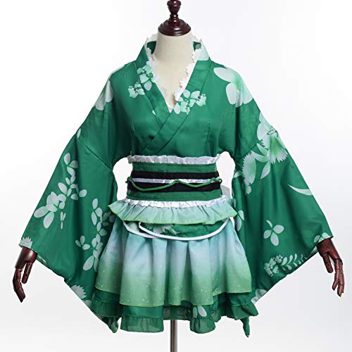 GRACEART Japon Yukata Kimono Conjunto (Verde)