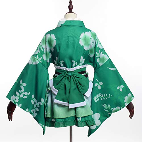 GRACEART Japon Yukata Kimono Conjunto (Verde)