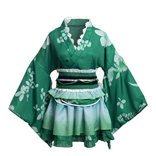 GRACEART Japon Yukata Kimono Conjunto (Verde)