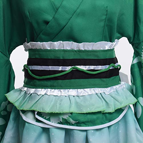 GRACEART Japon Yukata Kimono Conjunto (Verde)