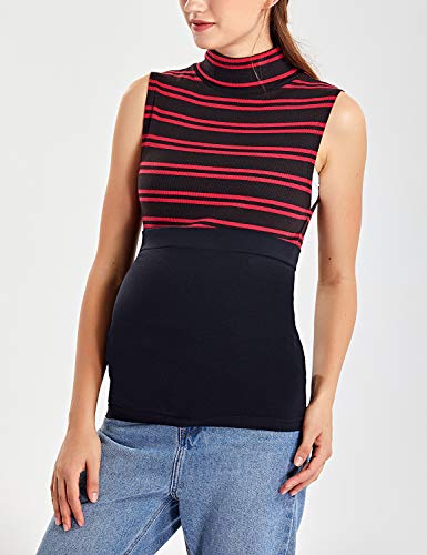 Gratlin Cinturón de Maternidad Embarazada y Extensor de Cintura Sin Costura Negro M