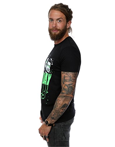 Green Day Hombres Drip Camiseta Large Negro