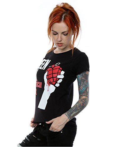 Green Day mujer American Idiot Camiseta Large Negro