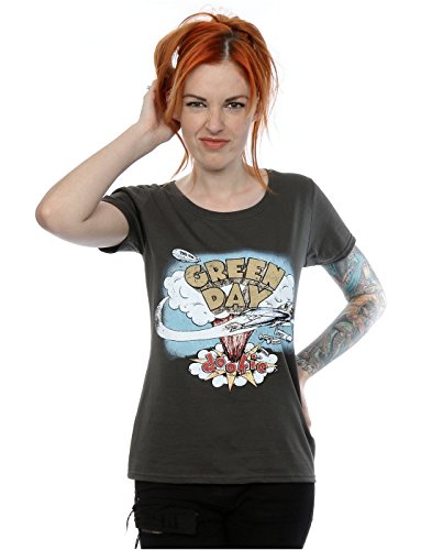 Green Day mujer Dookie Album Camiseta X-Large Grafito luz