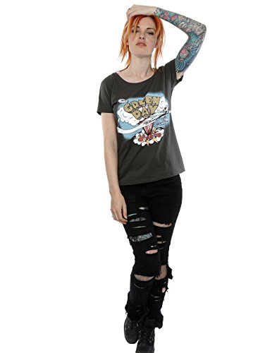 Green Day mujer Dookie Album Camiseta X-Large Grafito luz