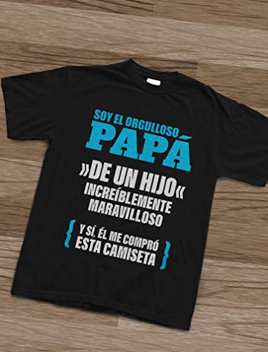 Green Turtle Camiseta para Hombre - Regalos para Hombre, Regalos para Padres. Camisetas Hombre Originales Divertidas - Orgulloso Papá de un Hijo Increíble Small Azul Oscuro