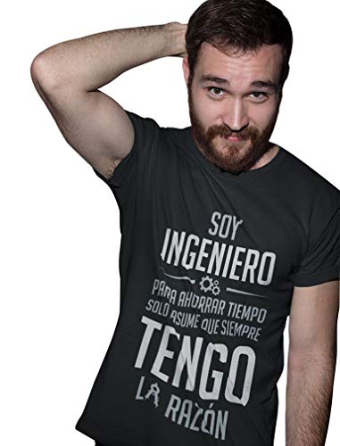 Green Turtle T-Shirts Camiseta para Hombre - Regalos para Ingenieros - Soy Ingeniero Asume Que Siempre Tengo la Razón XX-Large Azul Oscuro