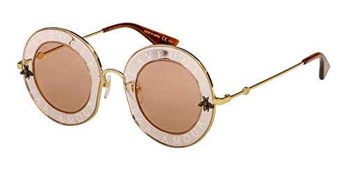 Gucci GG0113S 004 Gafas de sol, Naranja (Orange/Orange), 44 para Mujer