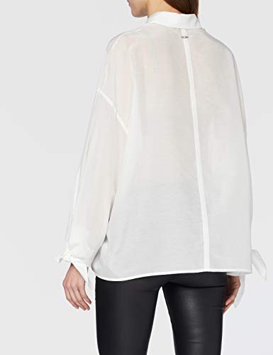 Guess LS Marisa Shirt Camisa, Bianco, S para Mujer