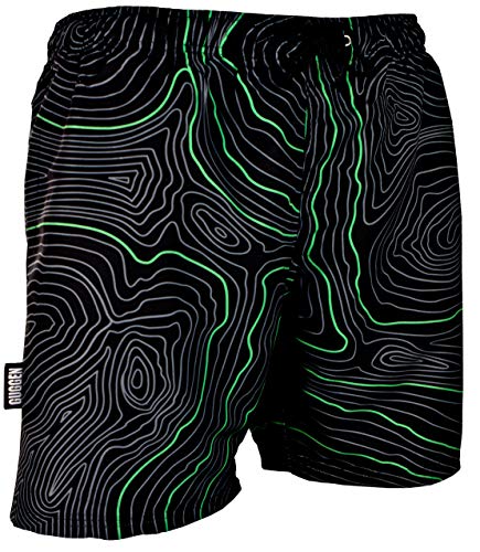 GUGGEN Banador de Natacion para Hombre Traje de Bano Color Verde S