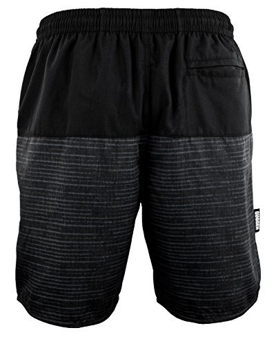Guggen Mountain Pantalones Cortos De baño Y Playa para Hombres Pantalones Cortos De Traje Y Natación  Bañador con Modelo Negro L
