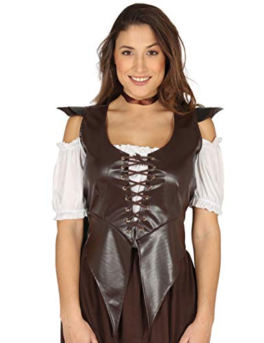 Guirca 17500 - Chaleco Cuero para Mujer