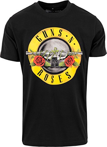 Guns N Roses Classic Logo – Camiseta para hombre, color negro, L