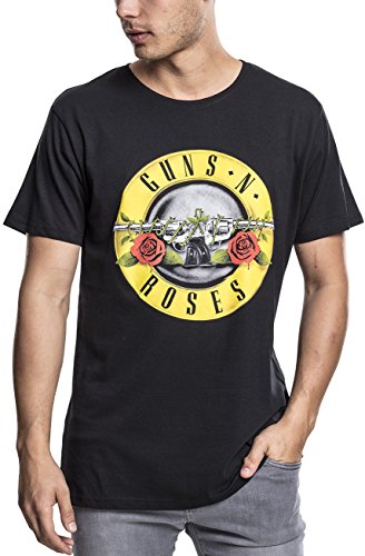 Guns N Roses Classic Logo – Camiseta para hombre, color negro, S
