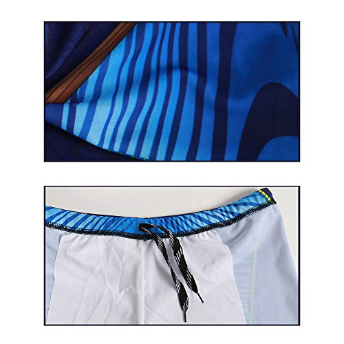 GUOCU Bañador de Competición Largo para Hombre Shorts Slim Hombre Bañador de Natación Secado Rápido Trajes de Baño Color 3 XL