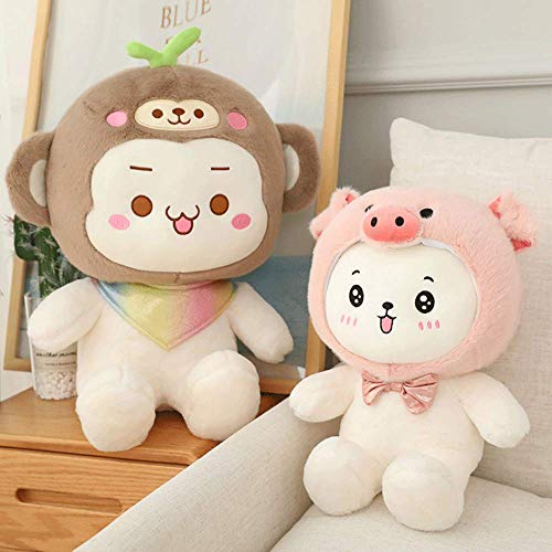 GYFDC 1 unid 25/40/50/60 cm agradable Huggable Super Lindo Mono Lindos juguetes Lindo P Cochino Relleno suave Acompañamiento Almohada Niños Cumpleaños Regalo Muñecas Regalo Navidad Presente Alta Calid