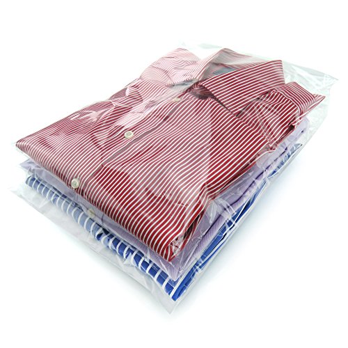 Hangerworld - Lote de 40 Bolsas Transparentes para Camisas (30,5 x 40,5 cm)