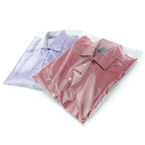 Hangerworld - Lote de 40 Bolsas Transparentes para Camisas (30,5 x 40,5 cm)